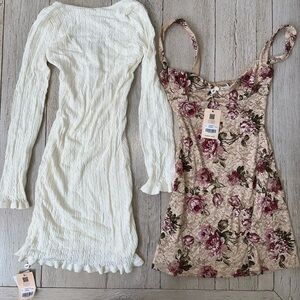 Tiger Mist Tan Floral Dress